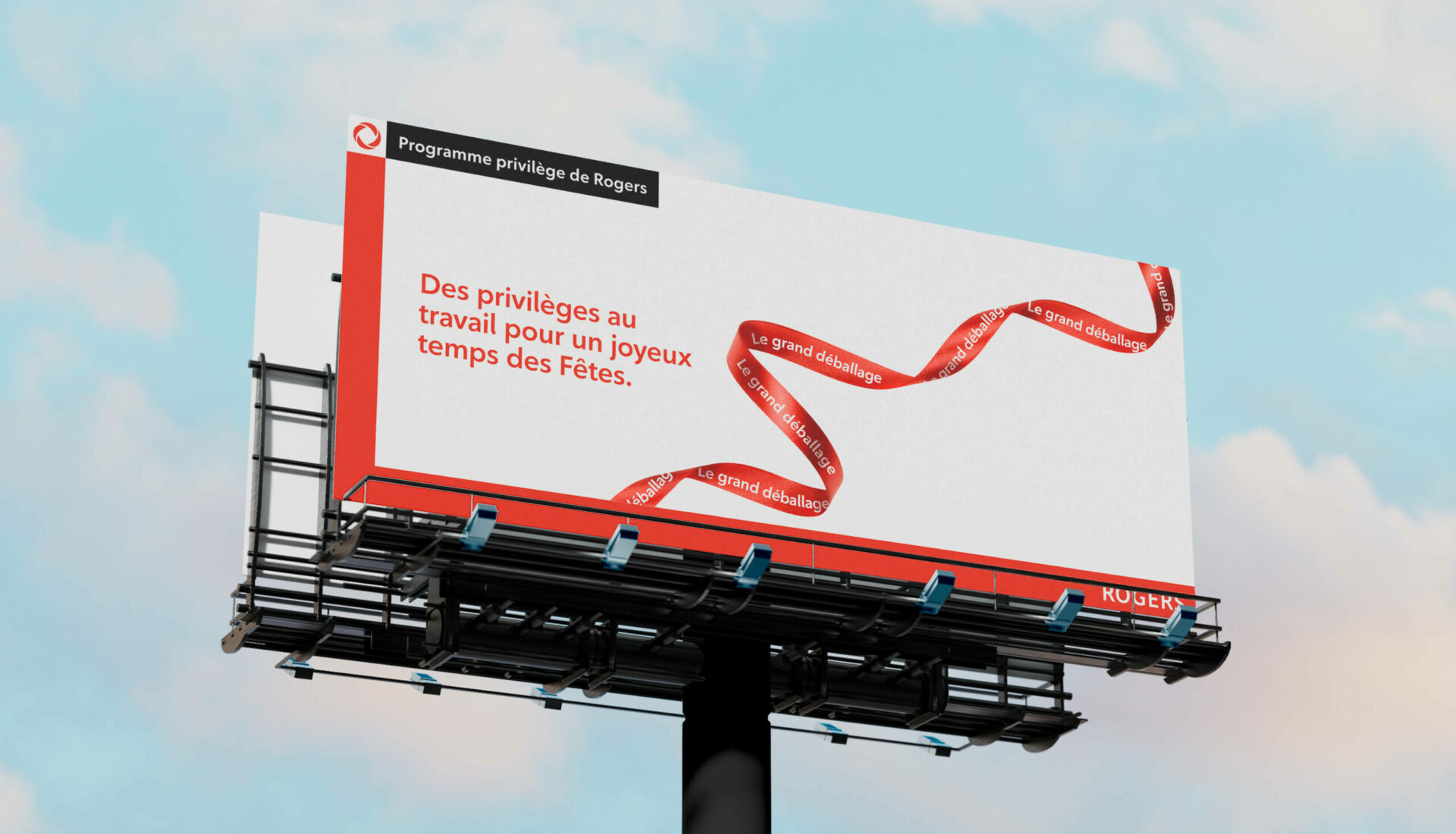 Panneau publicitaire extérieur Rogers « Le grand déballage »