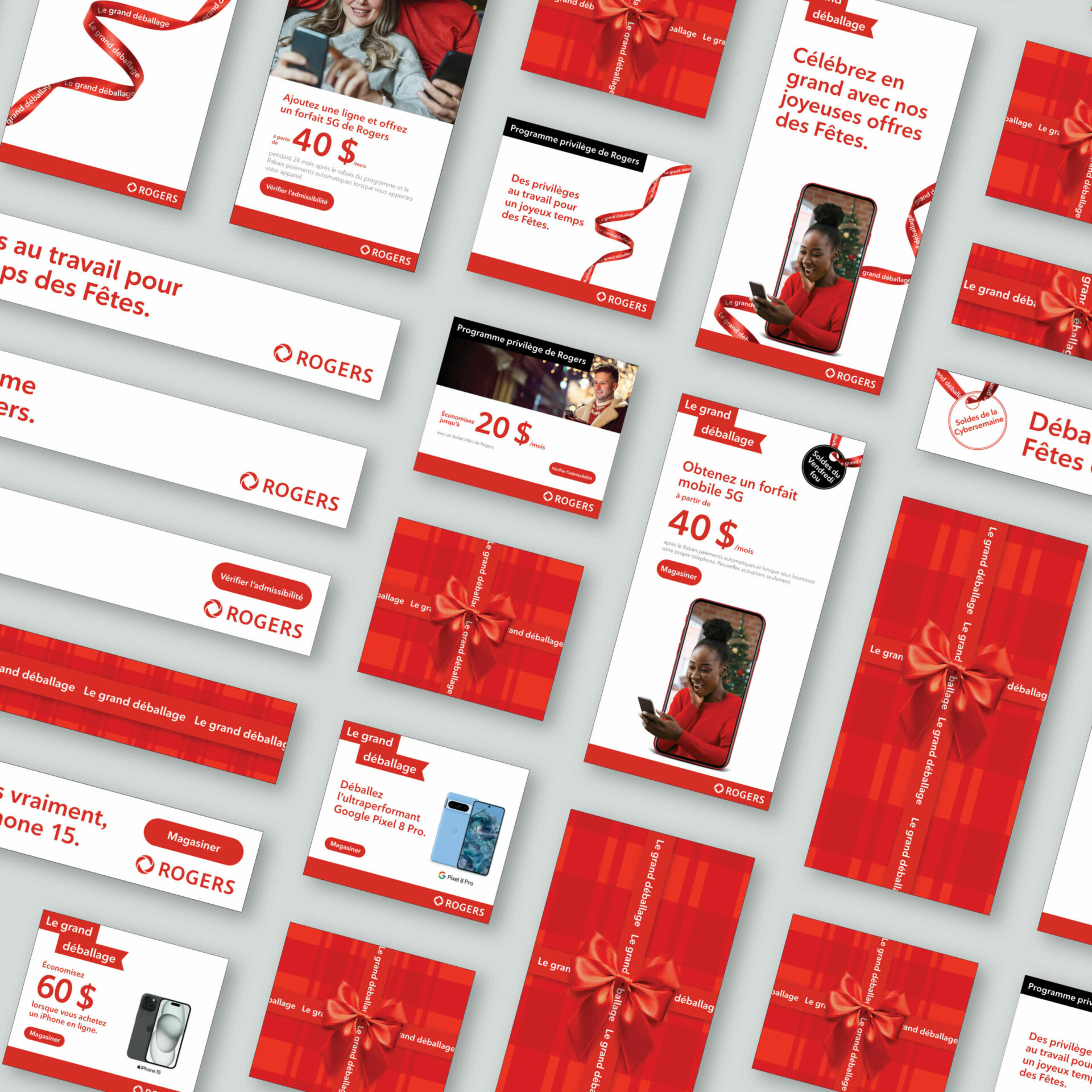 Bannières Web mettant de l