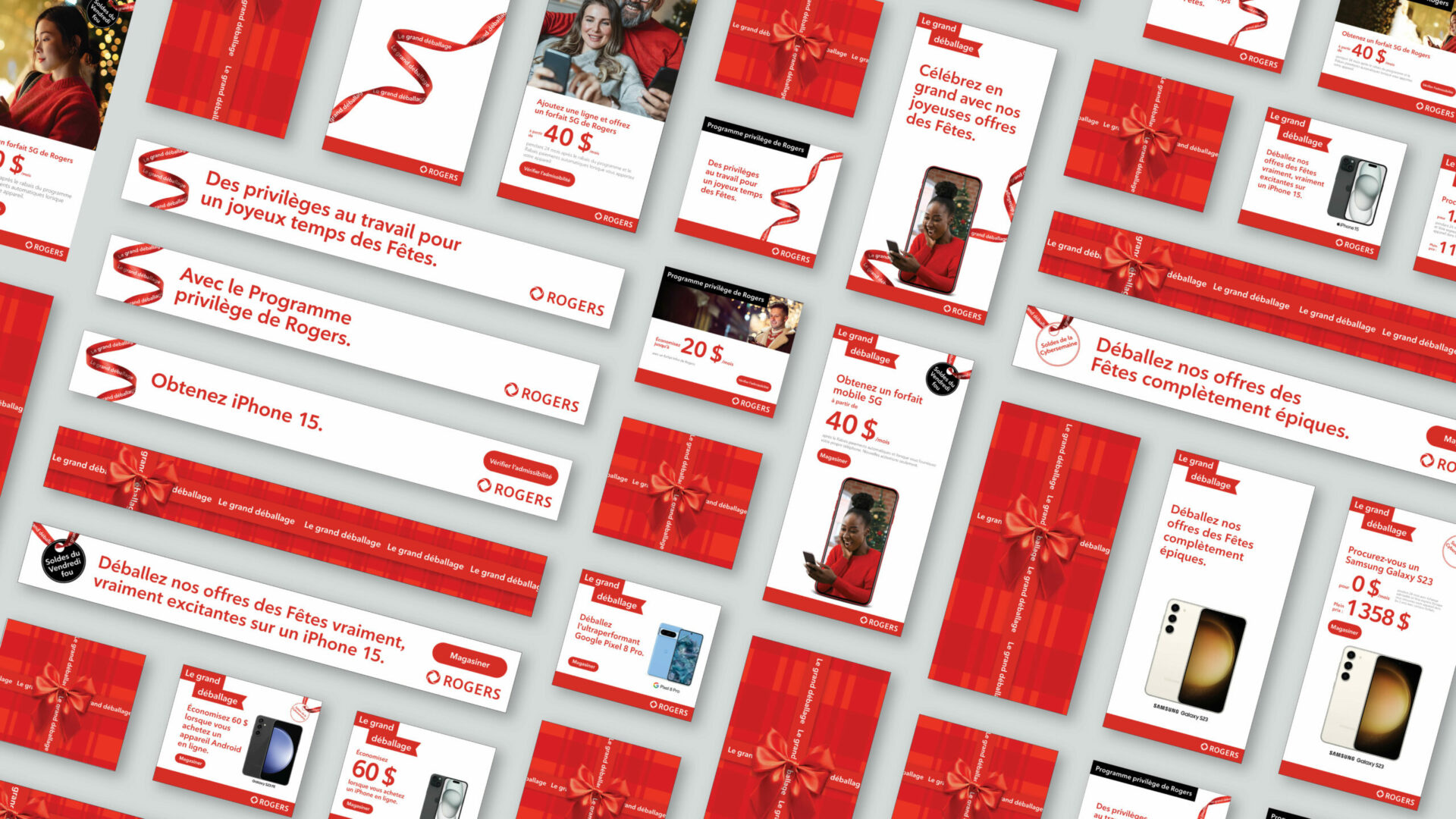 Bannières Web mettant de l