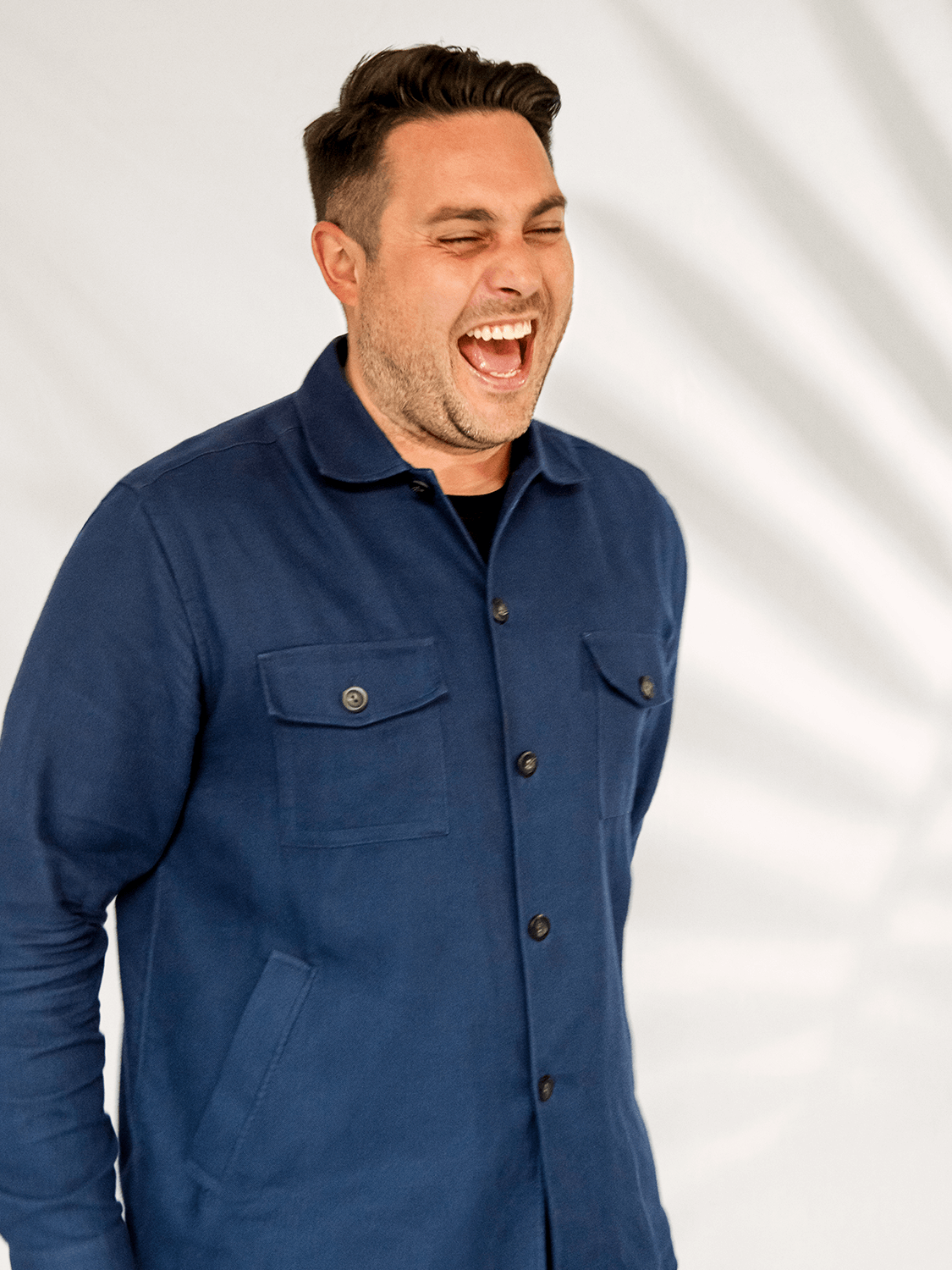 Jean-Philippe Samson laughing.