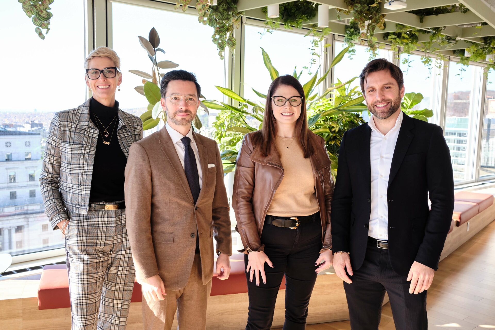 Anne Belliveau (Cirque du Soleil), Mathieu Dion (Bloomberg), Michelle Sharp (Spencer Stuart), and Eric Falardeau (McKinsey & Company)