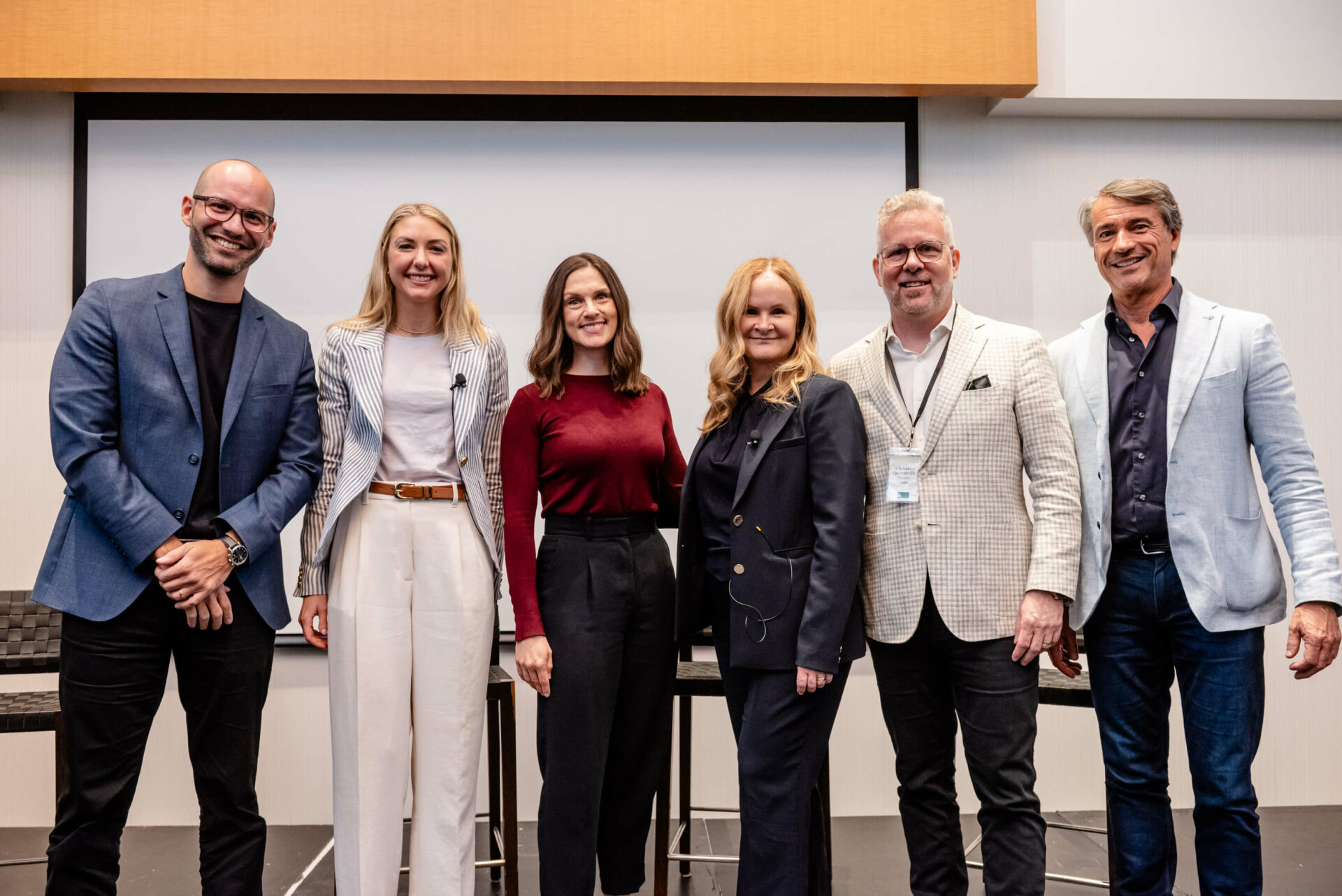 Nuno Bamberg, Jessica Gale, Susan Krashinsky, Christina Litz, Christian Quenneville et Mario Lemieux.